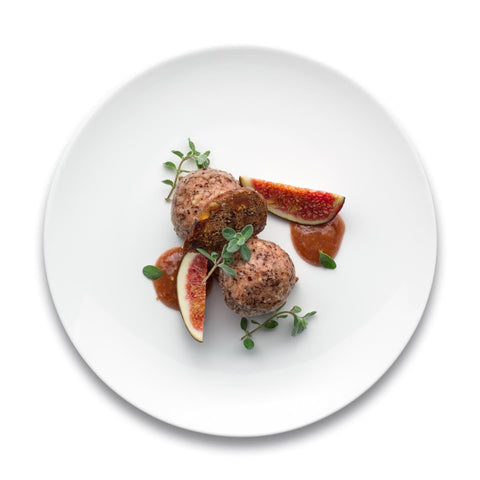 Hühnerleber-Pralinen mit Feigencoulis