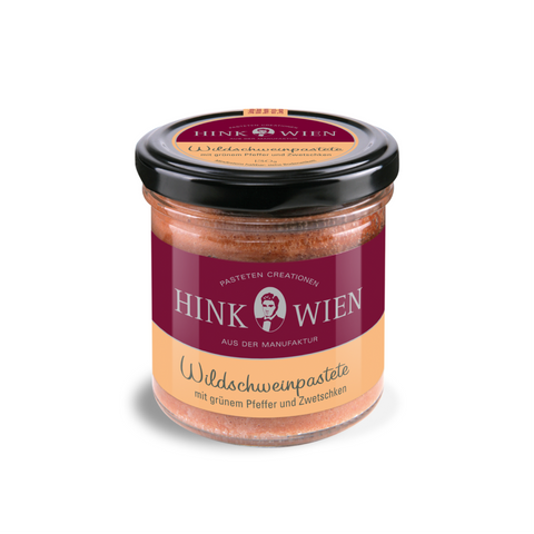 Hink Wildschweinpastete mit grünem Pfeffer und Zwetschken 130g